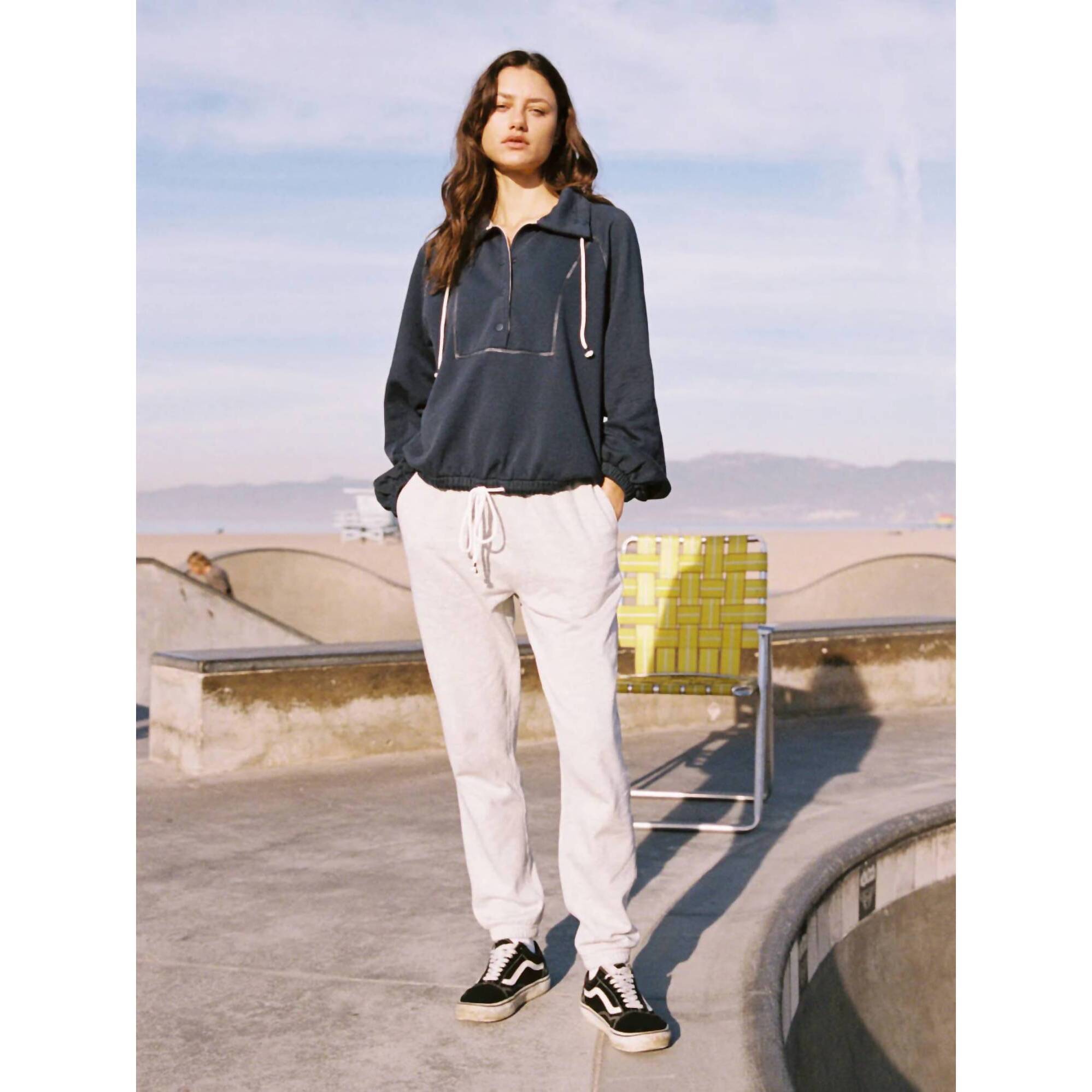 New Faherty Women’s High Standard Fleece Sweatpants In Light Grey Heather